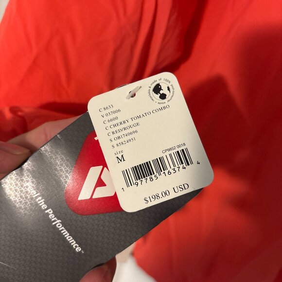 NWT PenfieldPrimaloft x free peopleBomber Jacket Cherry Tomato Red Sherpa Collar - Picture 8 of 16